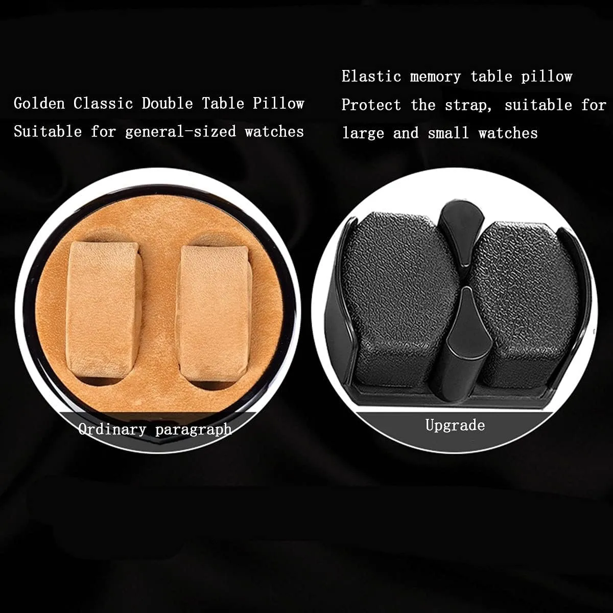 Boxes 4 6 Watch Winders for Automatic Watches Box, Watch Rotator Watches with LED Light, prosaic current protector Rotating Watch Case, Watch Shaker, Walnut Black GeRRiT Watch 
