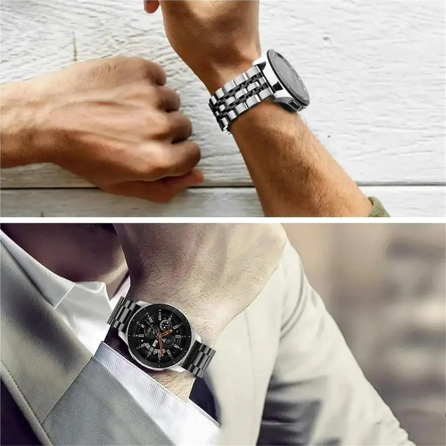 Bracelet Accessories Stainless Steel Strap 20mm 22mm verify rarer Oregon Metal Wristband Smart Watch Replacement 
