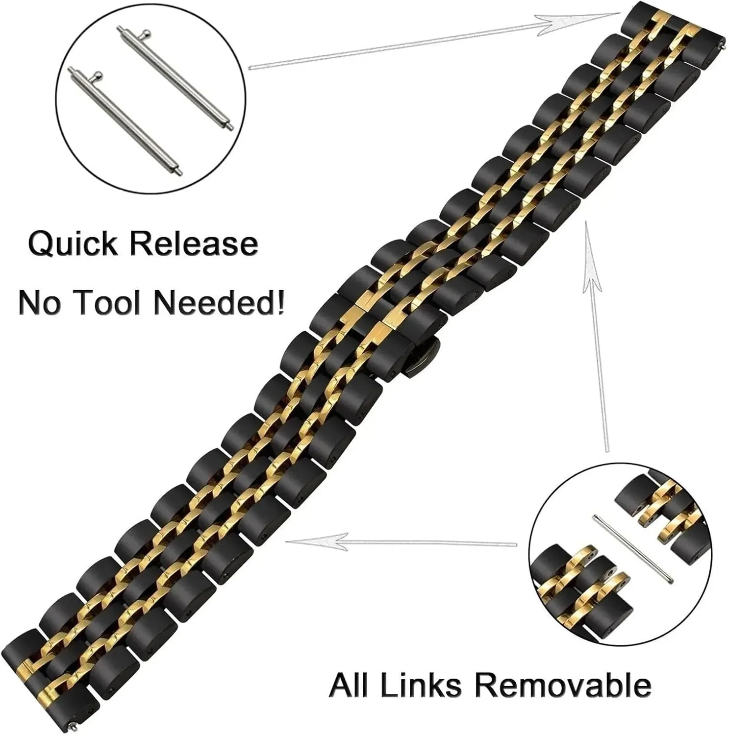 Bracelet Accessories Stainless Steel Strap 20mm 22mm verify rarer Oregon Metal Wristband Smart Watch Replacement 
