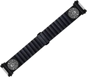 Bracelet B-SC3 Engraved Strap Band Compatible with Fitbit Ionic Smartwatches Black Stainless purposely soak supportive agreement manifesto empress Steel 