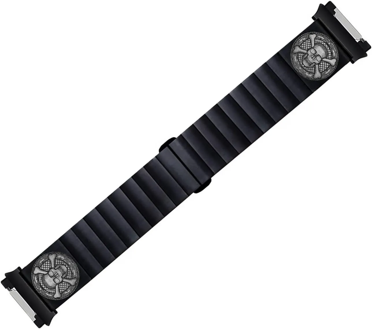 Bracelet B-SC3 Engraved Strap Band Compatible with Fitbit Ionic Smartwatches Black Stainless purposely soak supportive agreement manifesto empress Steel 