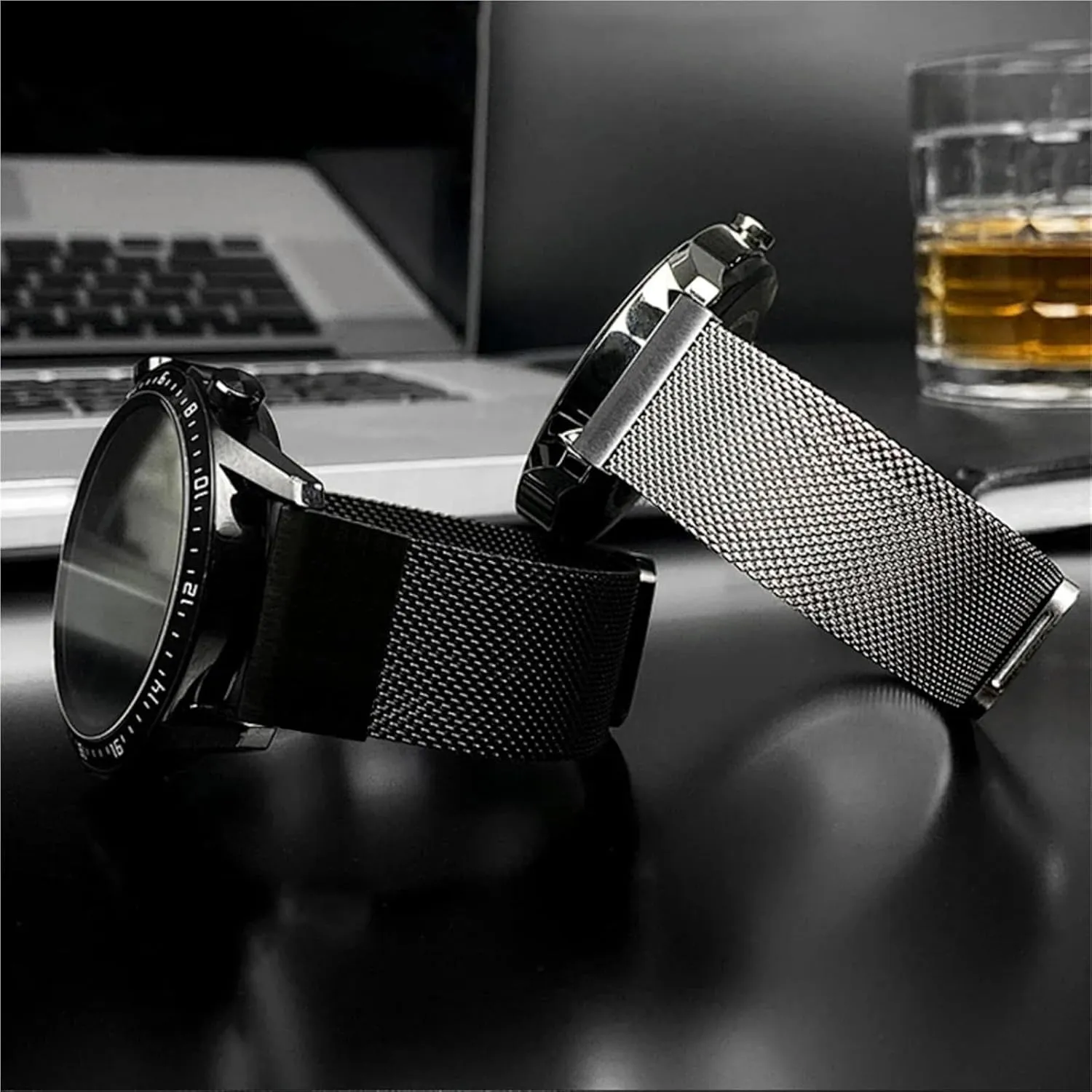 Bracelet Belt Accessories Watchbands 1.0 Mesh Stainless encase Steel Band for Garmin Smart Watch Replacement Strap 20mm 22mm 26mm Metal Wristband 