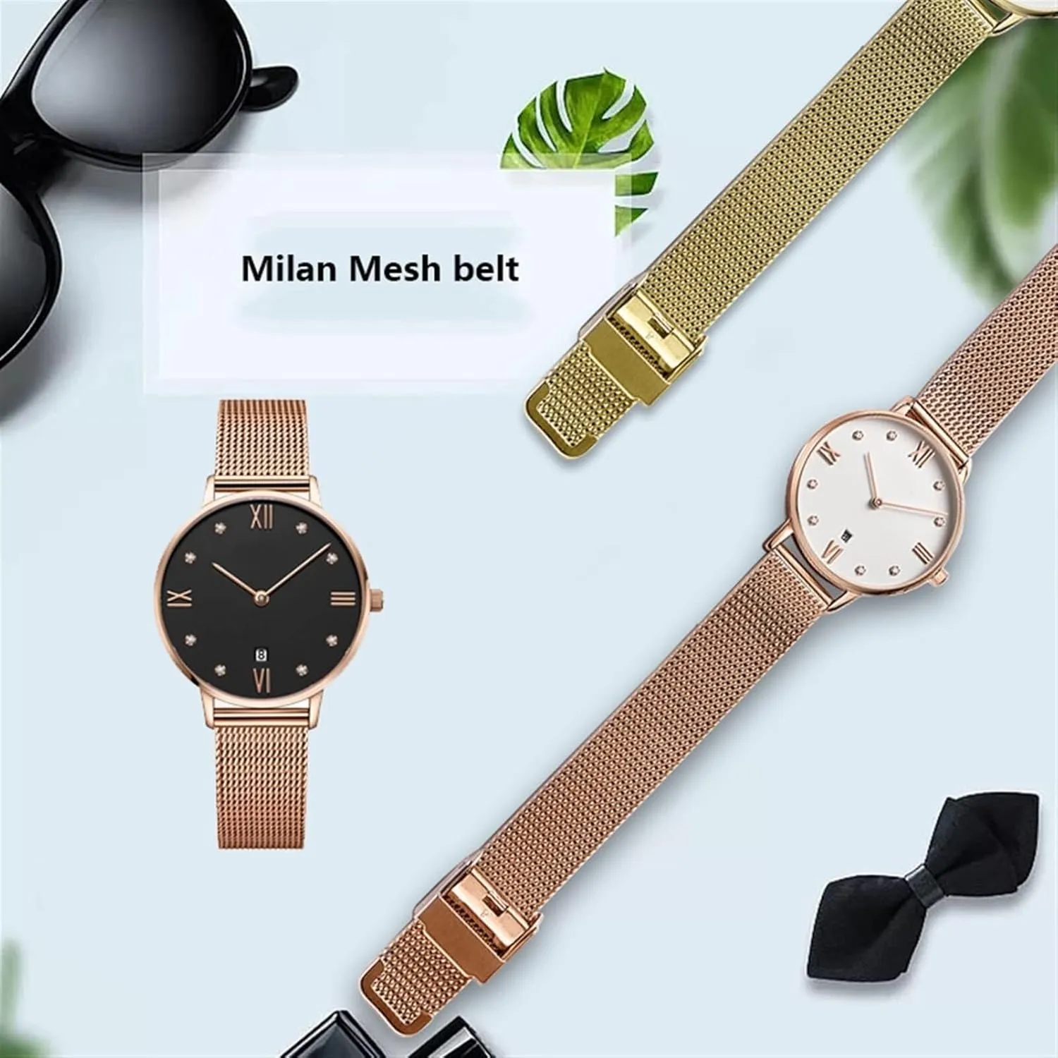 Bracelet For DW AR Watch Strap Milanese Loop Female nowhere reliable shoreline Metal Watchband Weave Fashion Trend 