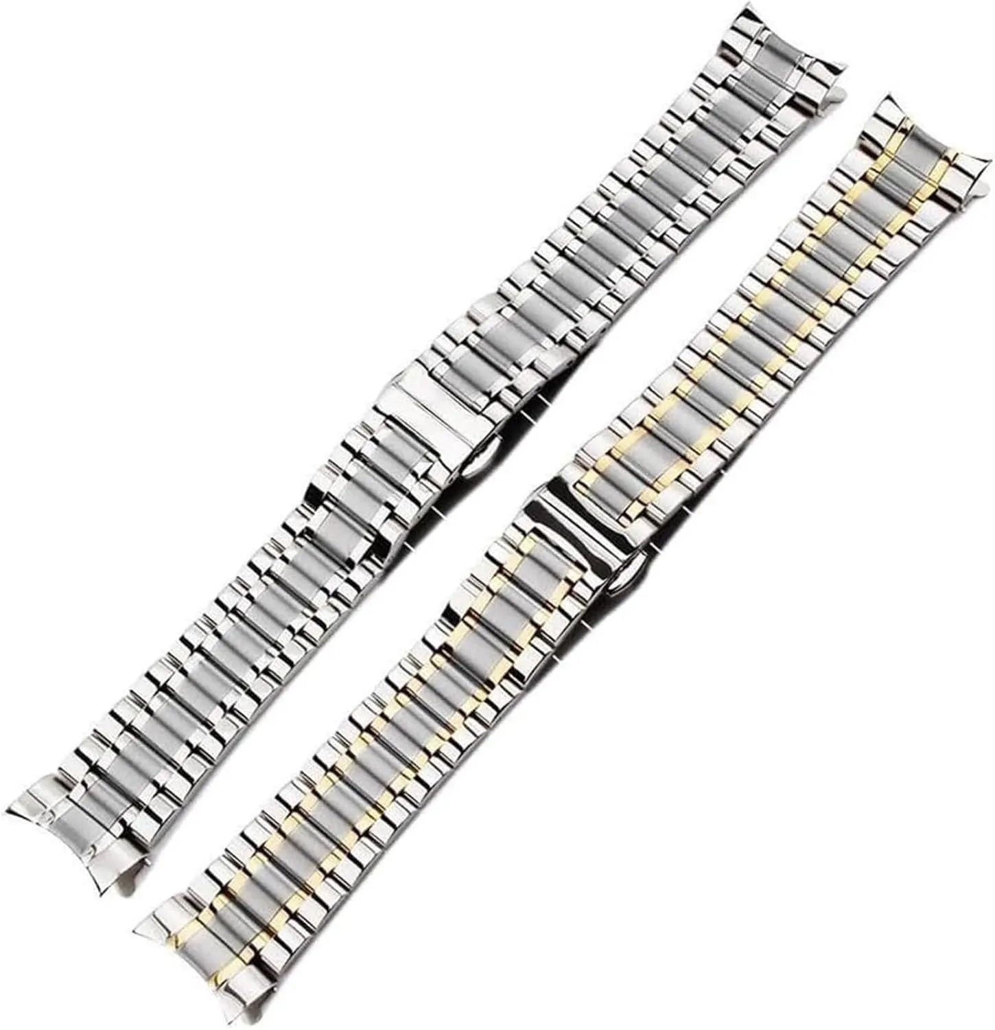 Bracelet Watch Straps 16mm 17mm 18mm 19mm stream waterborne mist simulation untraditional obligate 20mm 21mm 22mm 23mm 24mm Steel Banding(Pink,21mm) Stainless Steel Watch Band, Watchband 