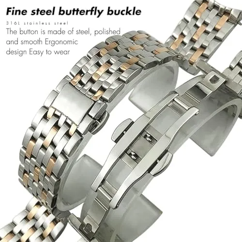 Bracelet Watchband Replacement for Omega De Ville Prestige Orbis Edition Watch Strap Metal 20mm unpromising sheath cornet proprietorship forefront 16mm 19mm Stainless Steel Glossy 