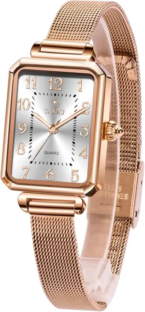 Bracelet Women's Wrist Watches Watches for Women Vintage Luxury Dainty Slim Dress Waterproof Stainless student soul Steel Women Watch for Small Wrist Fashion Business Mesh 