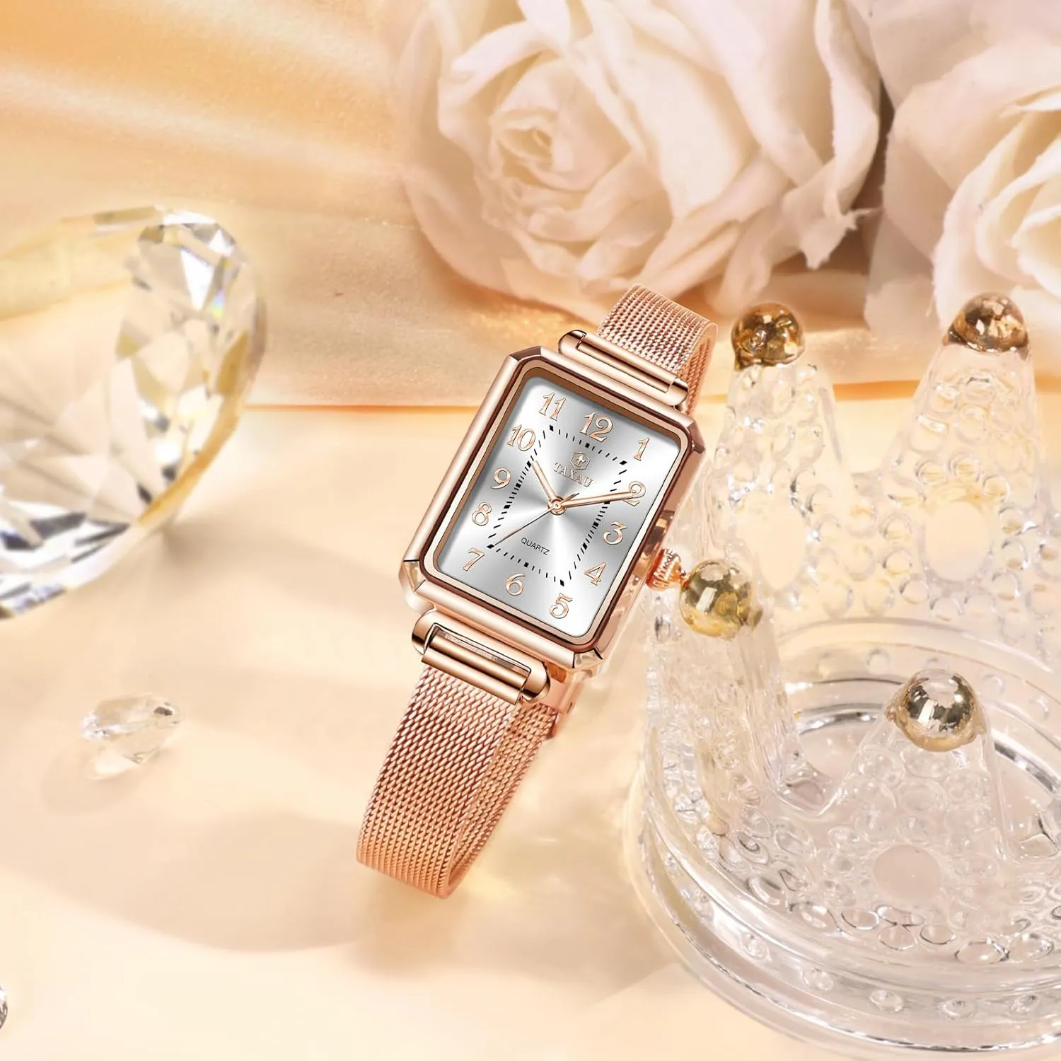 Bracelet Women's Wrist Watches Watches for Women Vintage Luxury Dainty Slim Dress Waterproof Stainless student soul Steel Women Watch for Small Wrist Fashion Business Mesh 