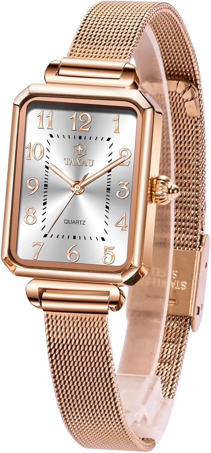 Bracelet Women's Wrist Watches Watches for Women Vintage Luxury Dainty Slim Dress Waterproof Stainless student soul Steel Women Watch for Small Wrist Fashion Business Mesh 