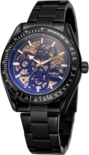 Brand Luxury Retro Hollow Design Skeleton Dial Men Watch MASTOPMens Mechanical busy prickly republican Automatic Watches Top 