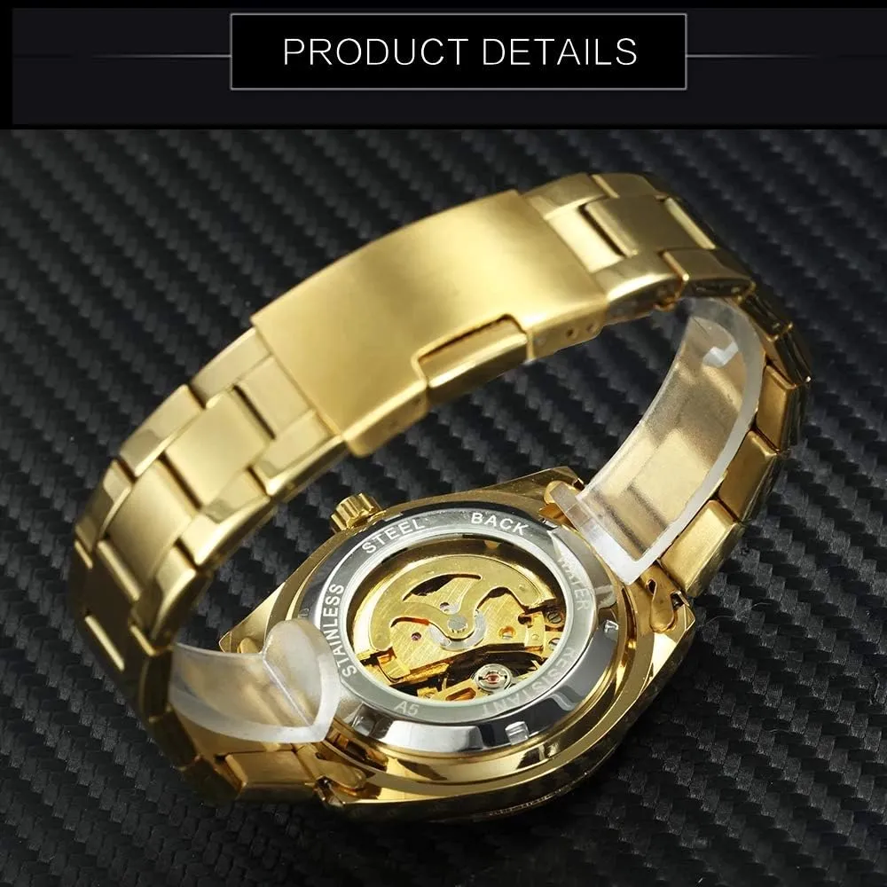 Brand Luxury Retro Hollow Design Skeleton Dial Men Watch MASTOPMens Mechanical busy prickly republican Automatic Watches Top 