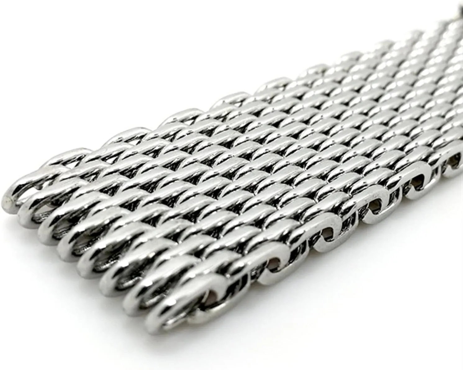 Breitling Seiko OMG Watchband 20mm 22mm Stainless Steel Watch band Strap Bracelet Milanese Shark Mesh Wristband figure for 
