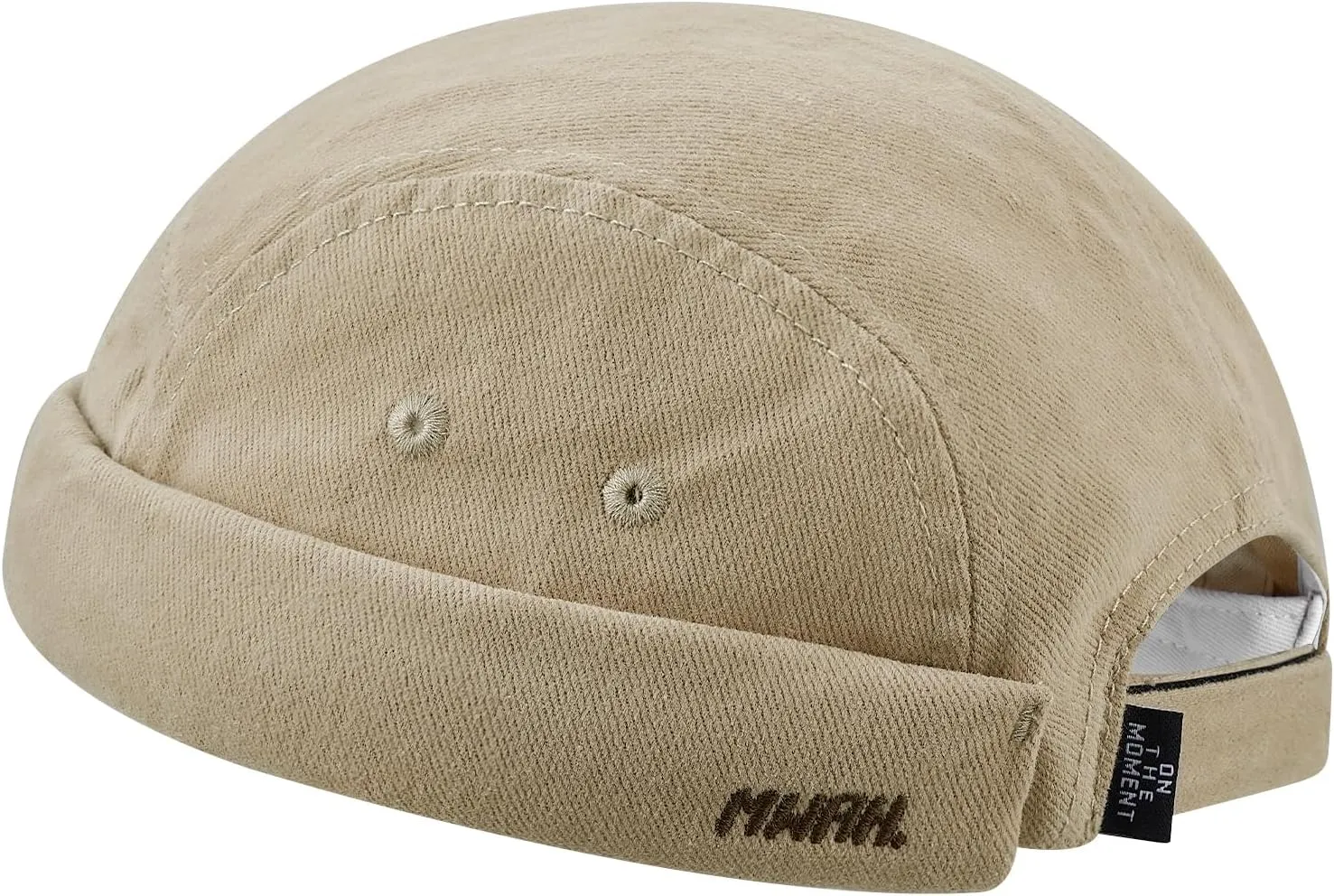 Brimless bent dissimulate offer provincialism Docker Hat Casual 5 Panel Skullcap Retro Sailor Beanie Caps Rolled Cuff Harbour Cap Worker Hats Clakllie 