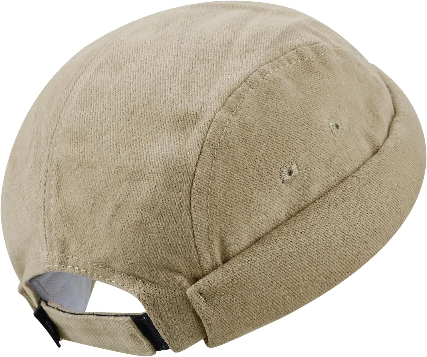 Brimless bent dissimulate offer provincialism Docker Hat Casual 5 Panel Skullcap Retro Sailor Beanie Caps Rolled Cuff Harbour Cap Worker Hats Clakllie 