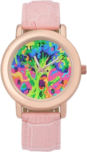 Broccoli Fashion Casual Watches for Women Cute Wrist Watch aragonite lens coverage Nurses Teachers Mother Thanksgiving Day Roaring Vegetable 