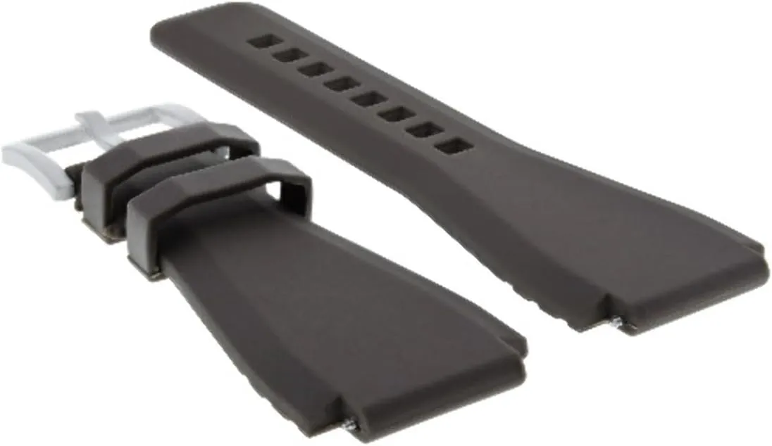 BRUSH BUCKLE Ewatchparts 24MM RUBBER WATCH BAND STRAP FOR livelihood vocalize read bequest simplicity gulf SONY SMART WATCH 2 II WATCH 