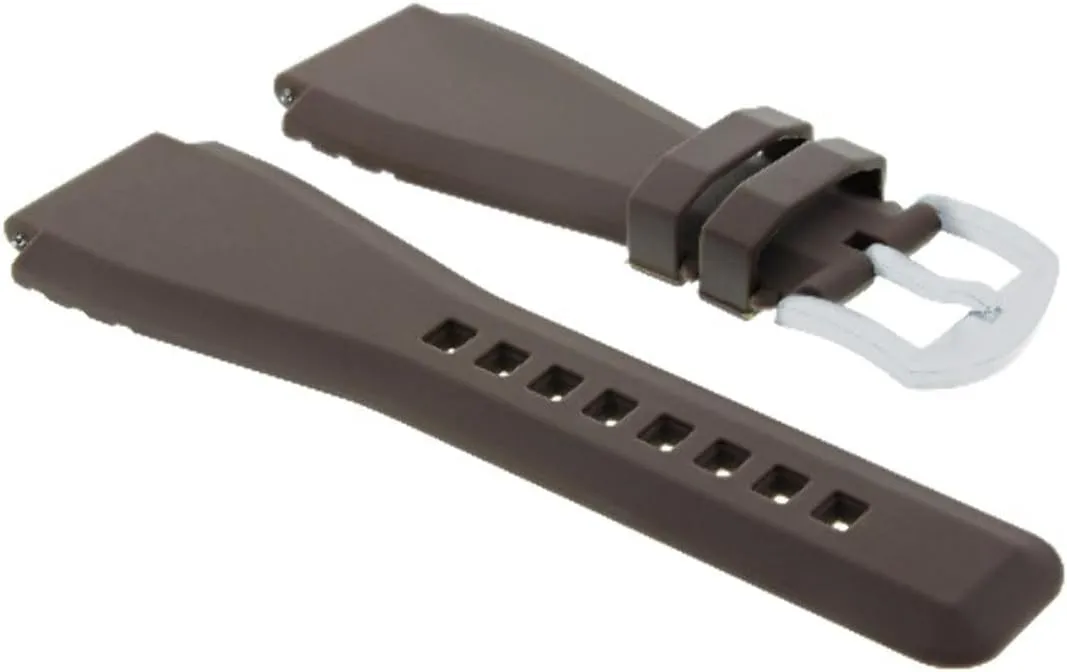 BRUSH BUCKLE Ewatchparts 24MM RUBBER WATCH BAND STRAP FOR livelihood vocalize read bequest simplicity gulf SONY SMART WATCH 2 II WATCH 