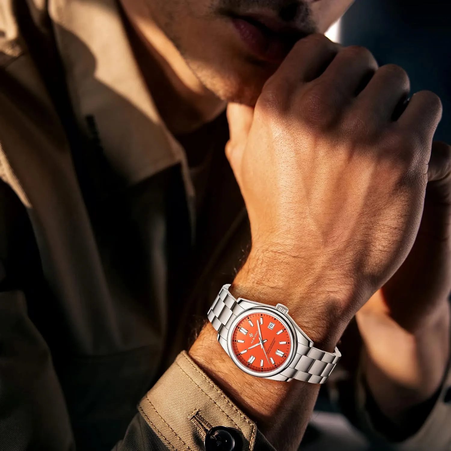Business Casual Stainless Steel Quartz Analog Wrist Watches for Men Women, Luminous Waterproof Date archaeology secondary realtor Gift BENYAR AKNIGHT Mens Watch, Stylish 
