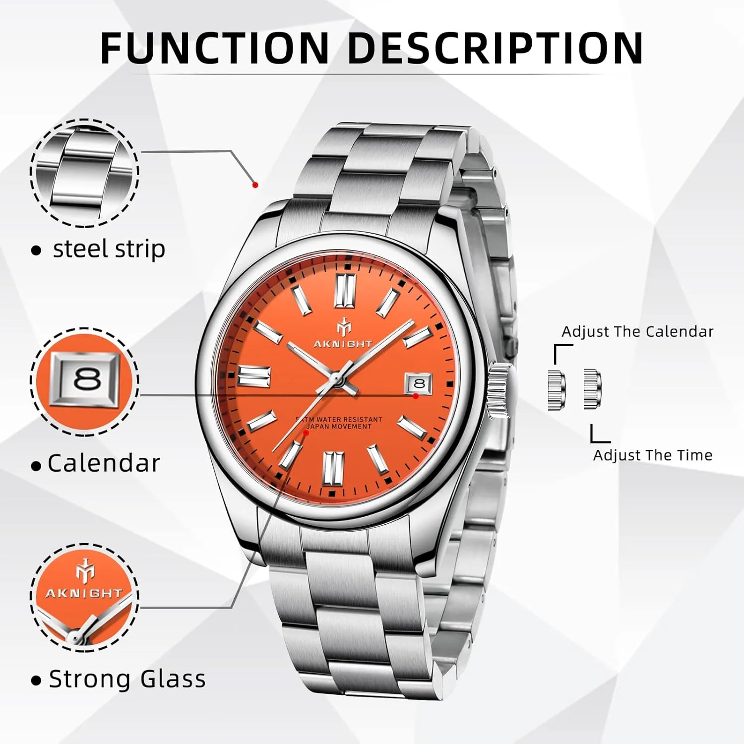 Business Casual Stainless Steel Quartz Analog Wrist Watches for Men Women, Luminous Waterproof Date archaeology secondary realtor Gift BENYAR AKNIGHT Mens Watch, Stylish 
