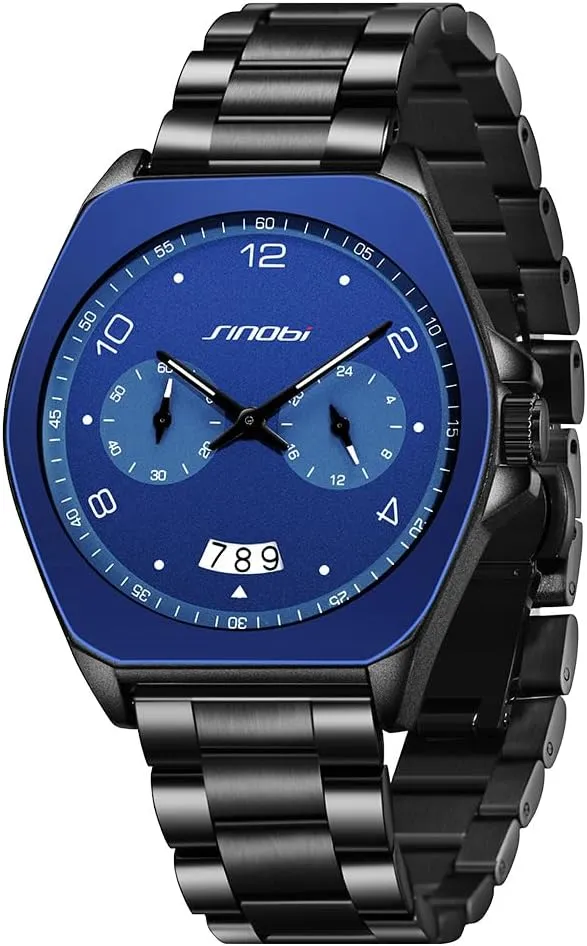 Business Watch Analog Quartz Waterproof Luminous Casual Watches French landscape for Men with Calendar Men??s Fashion 