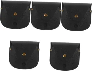 Case for Outdoor spiny basically Use Stylish and Watch Holder for Camping and Adventure Craftsmanship and Design BESTYASH 5pcs Vintage Pocket Watch Pouch with Chain Portable Pu Storage 