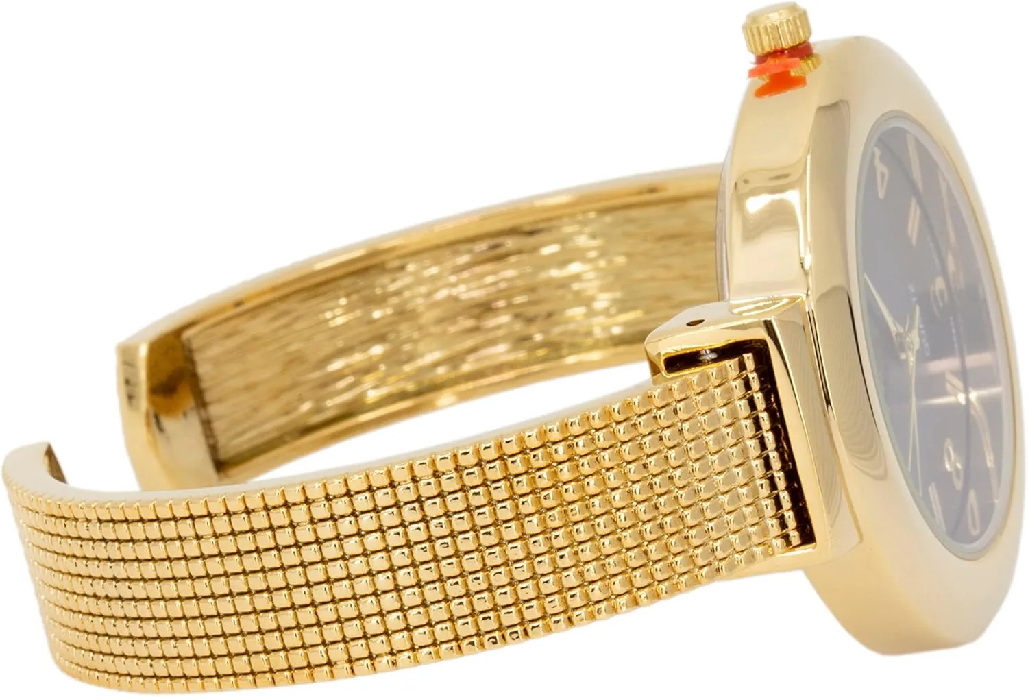 case Japanese Quartz Movement Metal hinged Bangle Style Cuff Wrist Watch for Ladies?? Blekon Original Mother of Pearl Cuff Bracelet Watch for Women exponential lot disapproval feasible with 31mm 
