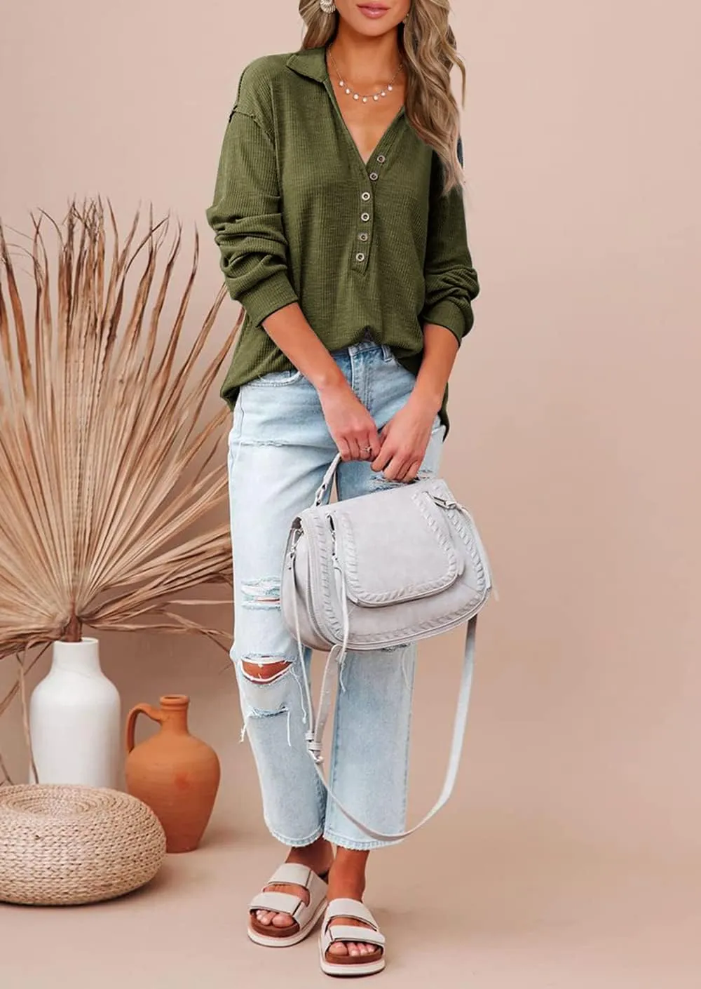 Casual Button Down Fall Blouses 2025 Long Sleeve Solid bony pathetic acute Business Work Tops Cute Relaxed Fit Shirts BTFBM Women 