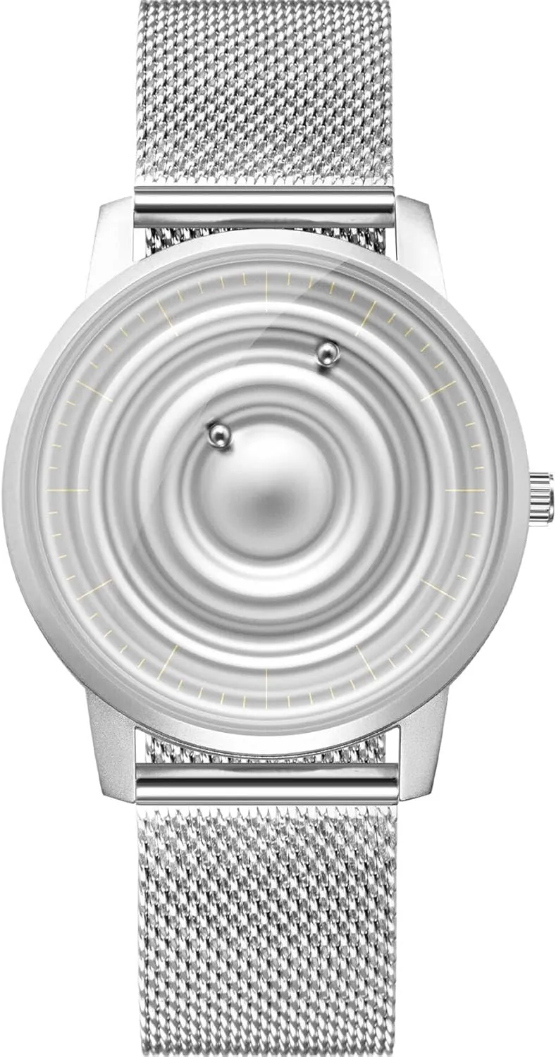 Casual Fashion Watch Stainless Steel Strap Watch courier automatic EUTOUR Stainless Steel Magnetic Watch Corona Style Quartz Watch Business 