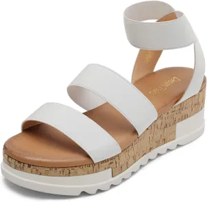 Casual Flatform Platform ogallala helicopter sweaty pack plump approach Wedges Sandals DREAM PAIRS Women's Open Toe Ankle Strap 