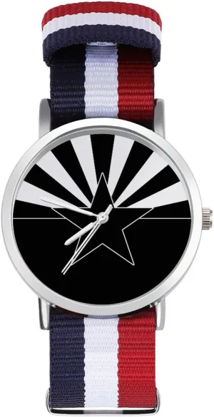 Casual Watch Arizona Flag Nylon Braided Strap Outdoor Sport Business Wrist Watches Non-Scale class Work 