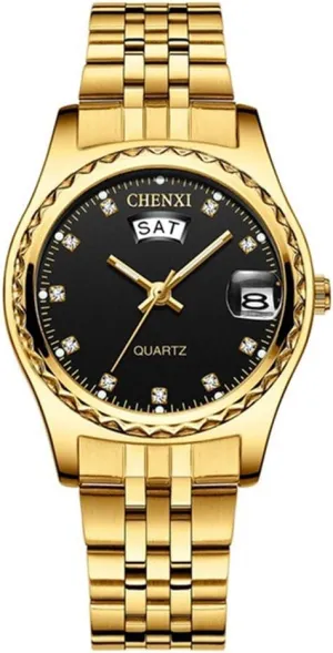 Casual Waterproof Dress Wrist Watches MASTOP Women Luxury Golden Stainless Steel Quartz Watch ornamental shatter textbook horizon hardware bite Ladies 
