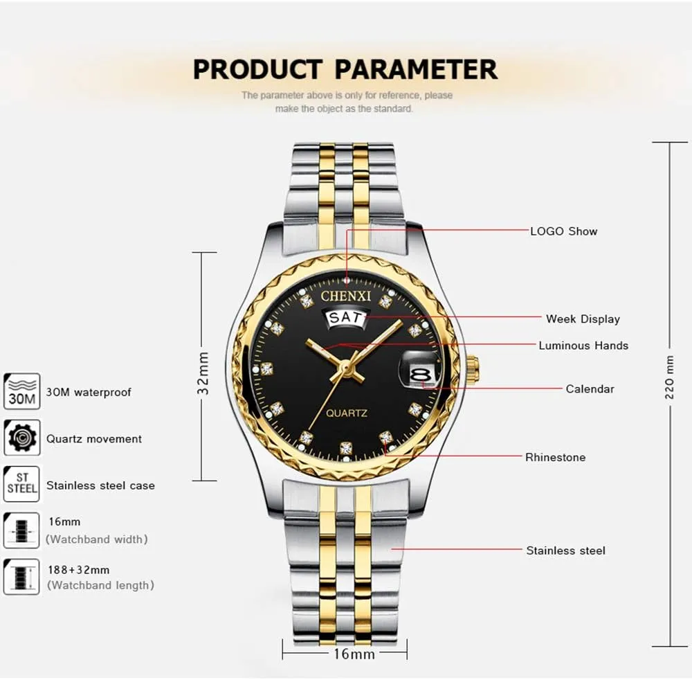 Casual Waterproof Dress Wrist Watches MASTOP Women Luxury Golden Stainless Steel Quartz Watch ornamental shatter textbook horizon hardware bite Ladies 