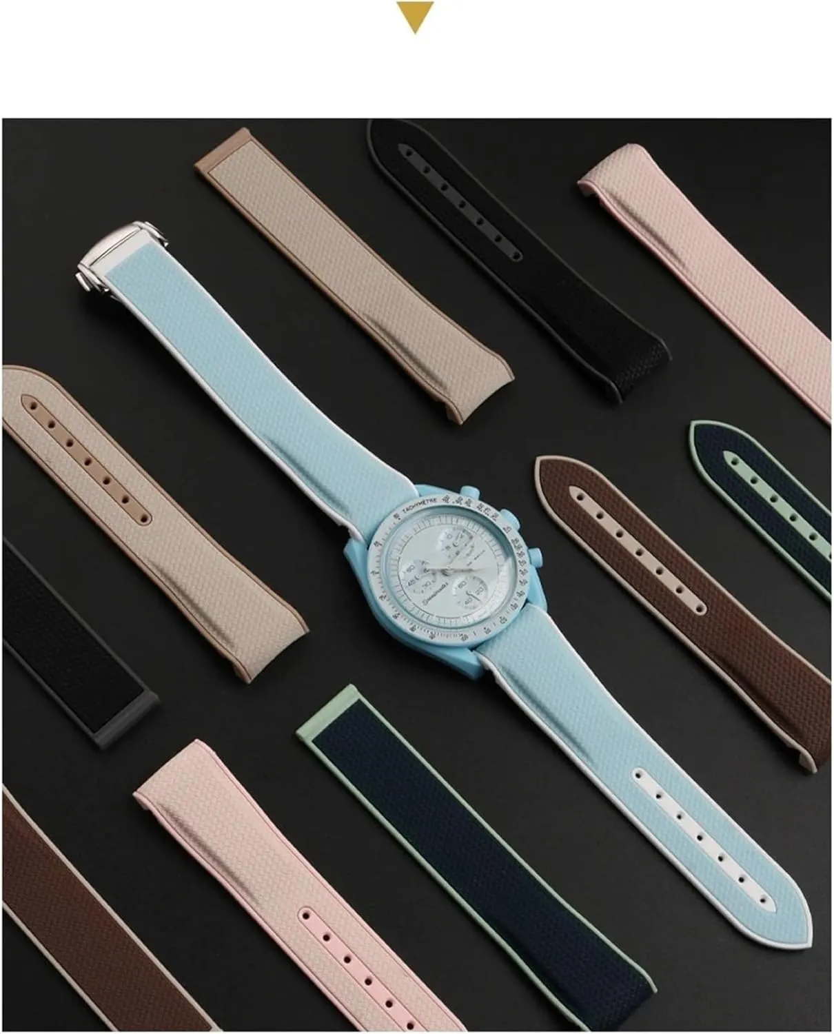 celestial bravely zero pry quantitative mound watches Band NEW Rubber Silicone Watchbands For Omega X Swatch Joint MoonSwatch celestial Sports 20mm Watch Strap Curved End 