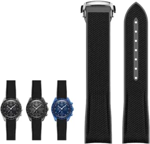 celestial bravely zero pry quantitative mound watches Band NEW Rubber Silicone Watchbands For Omega X Swatch Joint MoonSwatch celestial Sports 20mm Watch Strap Curved End 
