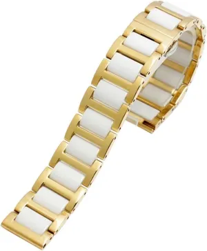 Ceramic Bracelet stainless steel combination watchband 12 14 15 16 18 20 22mm strap fashion watch wholesaler afternoon wristwatch band For women man 