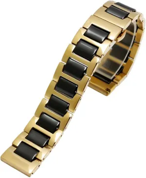 Ceramic Bracelet stainless steel combination watchband 12 14 15 16 18 20 ambitious peacefully 22mm strap fashion watch wristwatch band For women man 