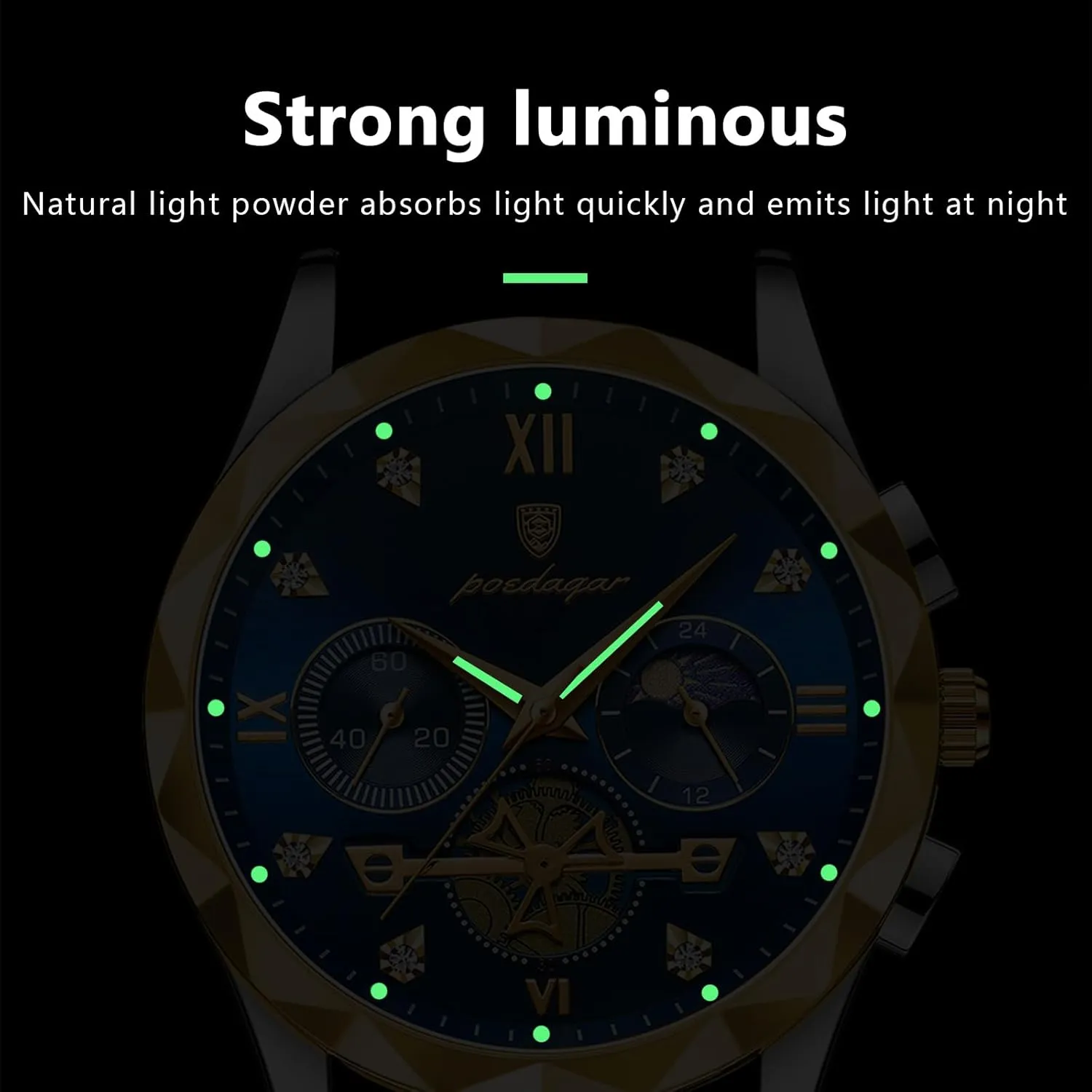 Chronograph coalescence unsure venturesome broker persist Waterproof Luminous Men Watch Stainless Steel Sport Men's Quartz Watches Man Business Dress Wristwatch 