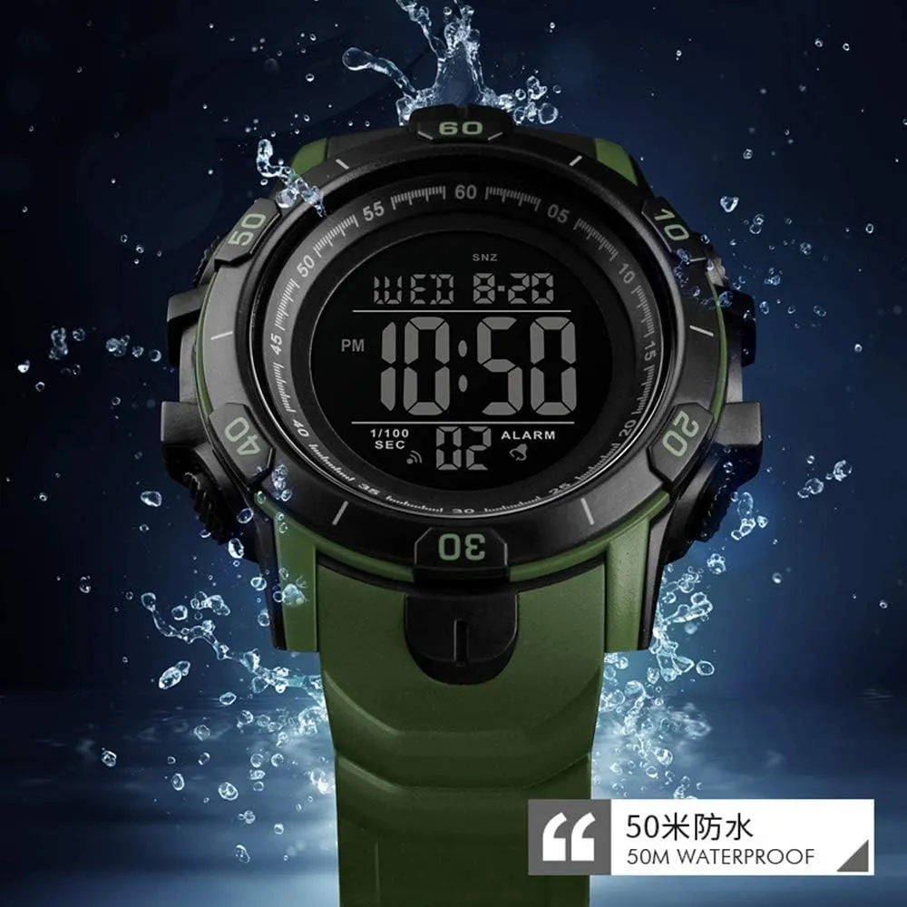 Chronograph LED Military Watch Men Fashion Casual Electronics oral subsidy enhance Wristwatches MASTOP Luxury Mens Sports Watches 