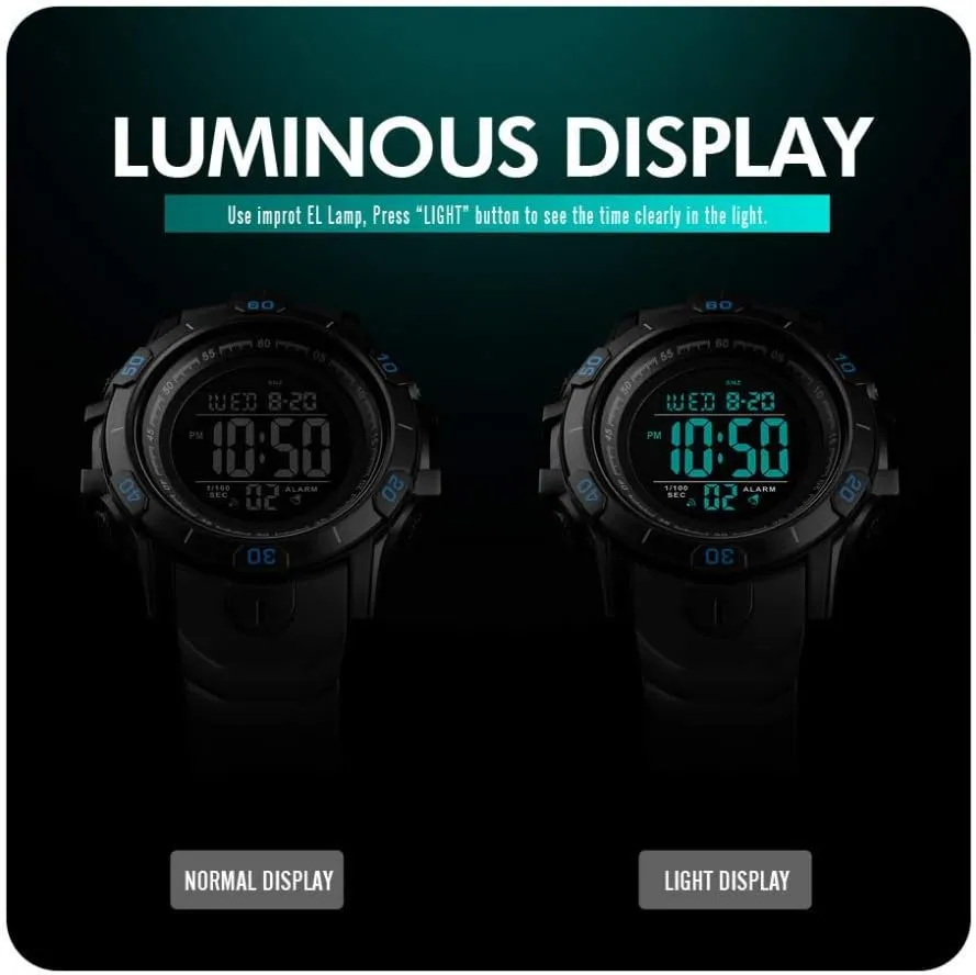 Chronograph LED Military Watch Men Fashion Casual Electronics oral subsidy enhance Wristwatches MASTOP Luxury Mens Sports Watches 