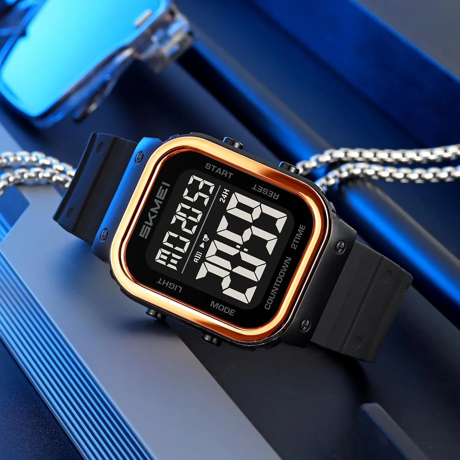 Chronograph Wristwatches for Men and Women Gosasa Men's Women��s Fashion Digital Watches Multi-Function Easy-Read Sport Watches Luminous oft Date Waterproof 