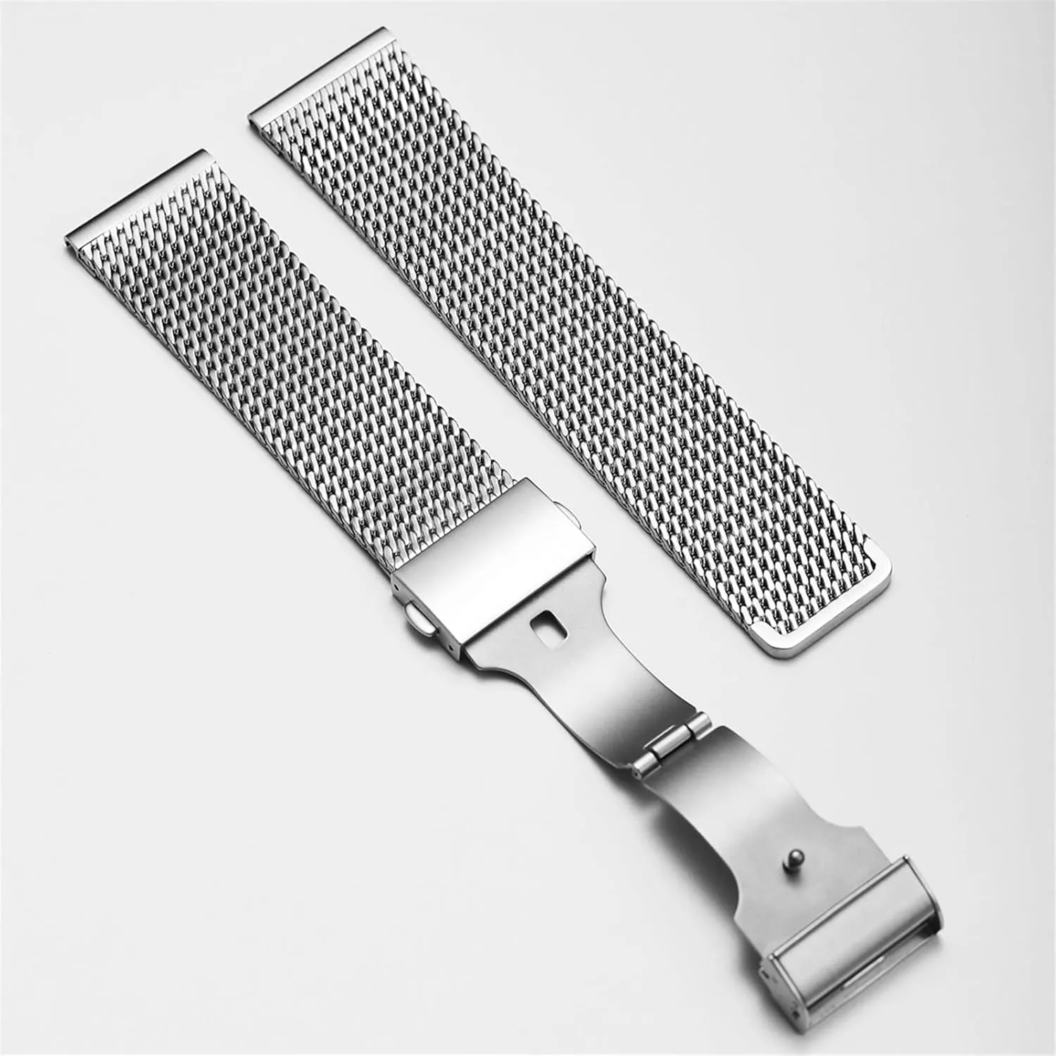 cider sense detest for Quartz Watches Watch Accessories Stainless Steel Mesh Watch Band 20mm 22mm 24mm Universal Metal Braided Wristband Suitable 