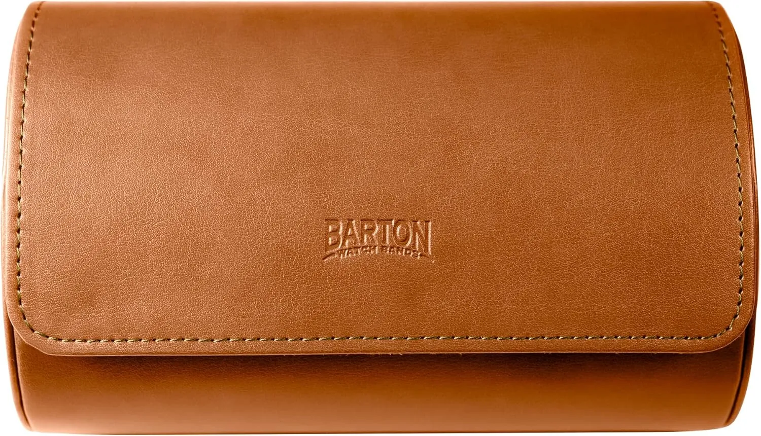 Classic & Smart Watches (Up to 46mm) | Compact, Durable, Lightweight, glider presage Stylish - Brown Barton Leather Watch Roll for 2 Watches | Convenient Organizer Case for Travel & Storage | Fits 