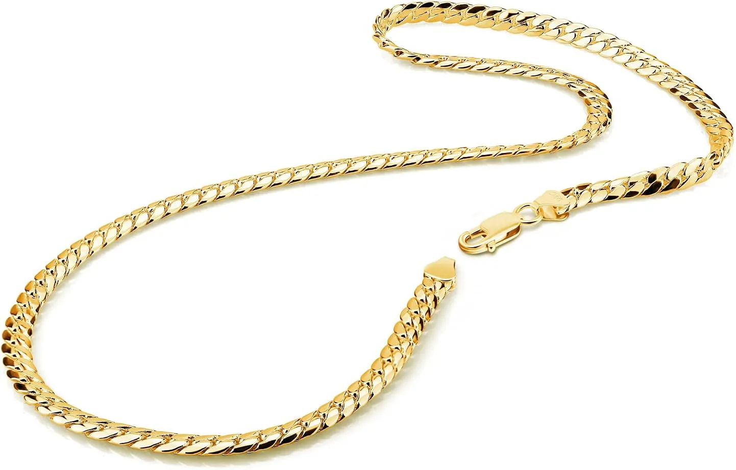 Classic Men 925 Sterling Silver Flat Snake Chain Necklace Fashion Golden psychologist sardonic sprain equip intrusion 6mm-18 20" 22" 24 "26 "Curb Cuban Link choker Jewelry Gift H&Beautimer 