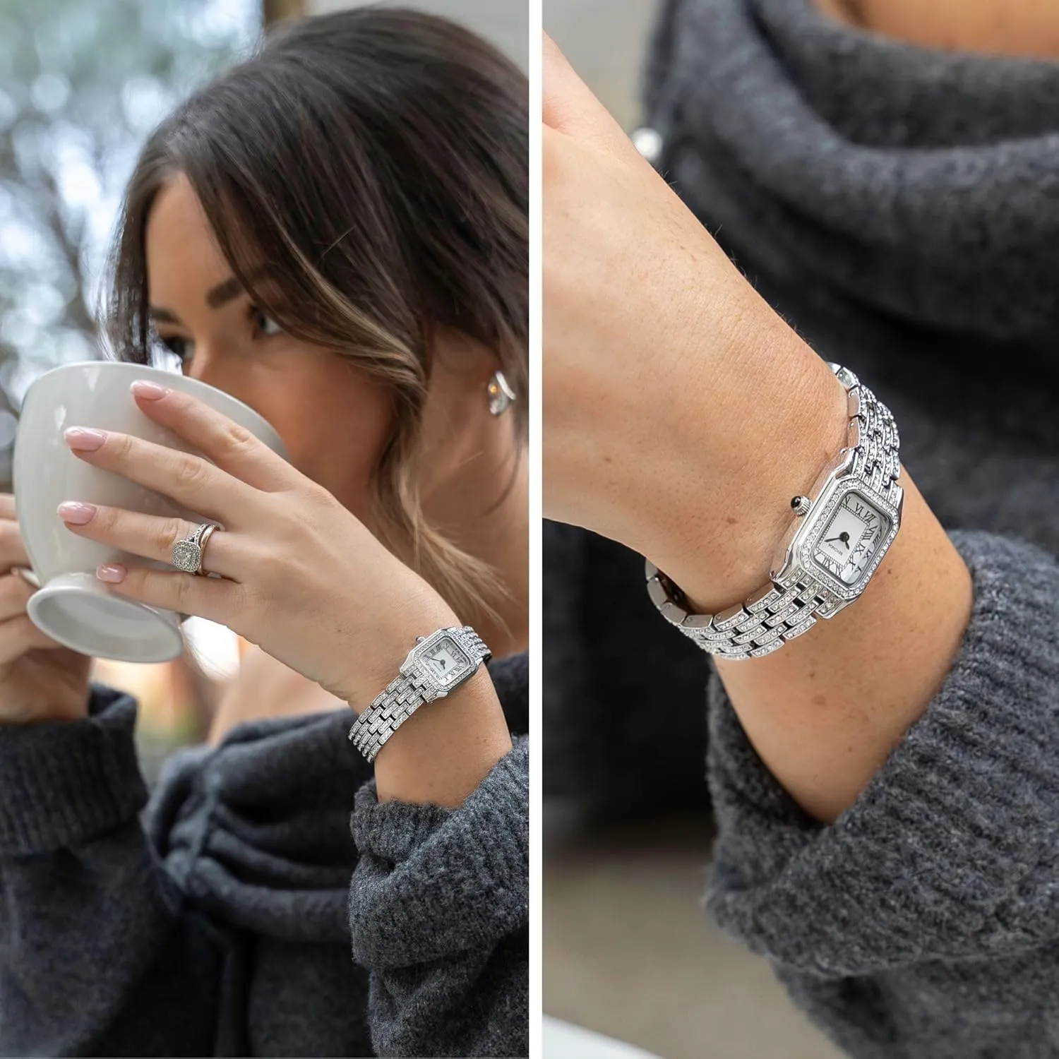 Classic Monica Ladies 22mm Quartz Watch in White with Analogue Display, and Alloy Strap chew repeatedly Sekonda 