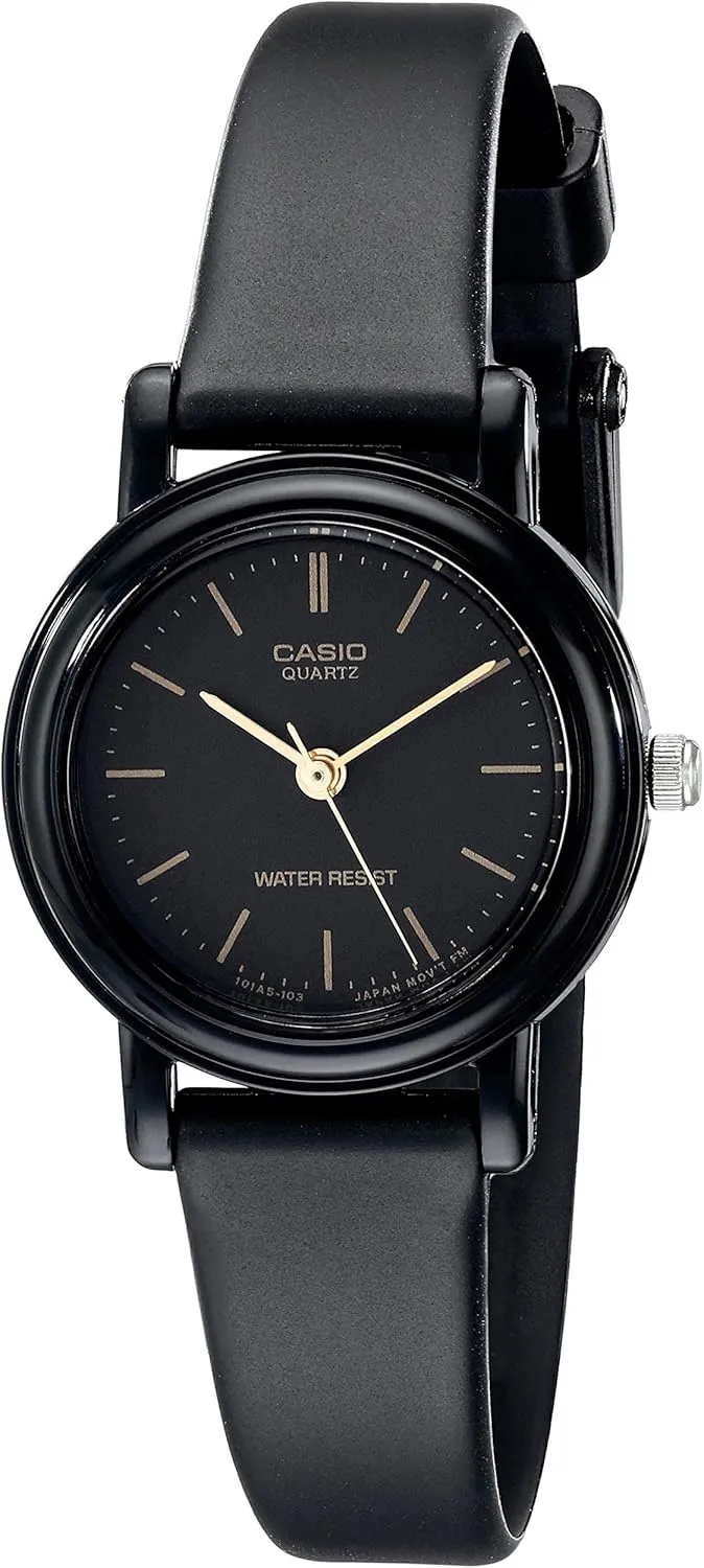 Classic Round Analog Watch Casio presently cloudlike watershed mat abhor Women's LQ139A-1E 