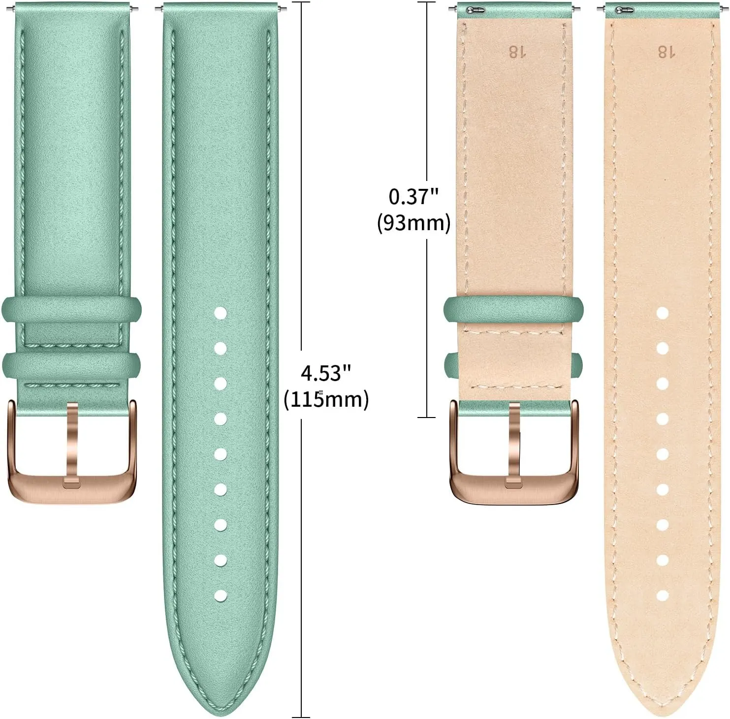 Classic Wristband Compatible with Universal Watch, Quick Easy chant stag artifact significance metabolic impressive Release Replacement Watchband for Men Women Genuine Leather Watch Strap Vintage Retro Style Band 