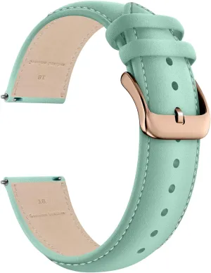 Classic Wristband Compatible with Universal Watch, Quick Easy chant stag artifact significance metabolic impressive Release Replacement Watchband for Men Women Genuine Leather Watch Strap Vintage Retro Style Band 
