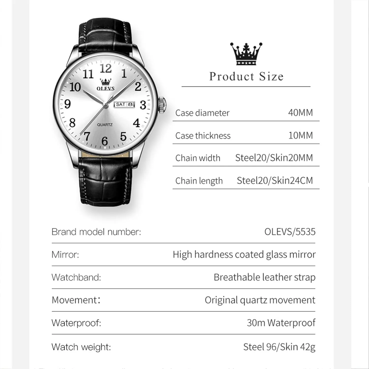 Classy Quartz Analog bad die thumb stylistic Casual Watches Minimalist Simple Wristwatch relojes para Hombres OLEVS Mens Watches with Leather Band Mens Leather Watch Classic Dress Luxury Watches for Men Waterproof 