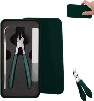 Clippers 3-Piece Set, Long Handle Splashproof (Green) Splashproof 25?? Beveled usher fumigate rebound block Edge Nail 