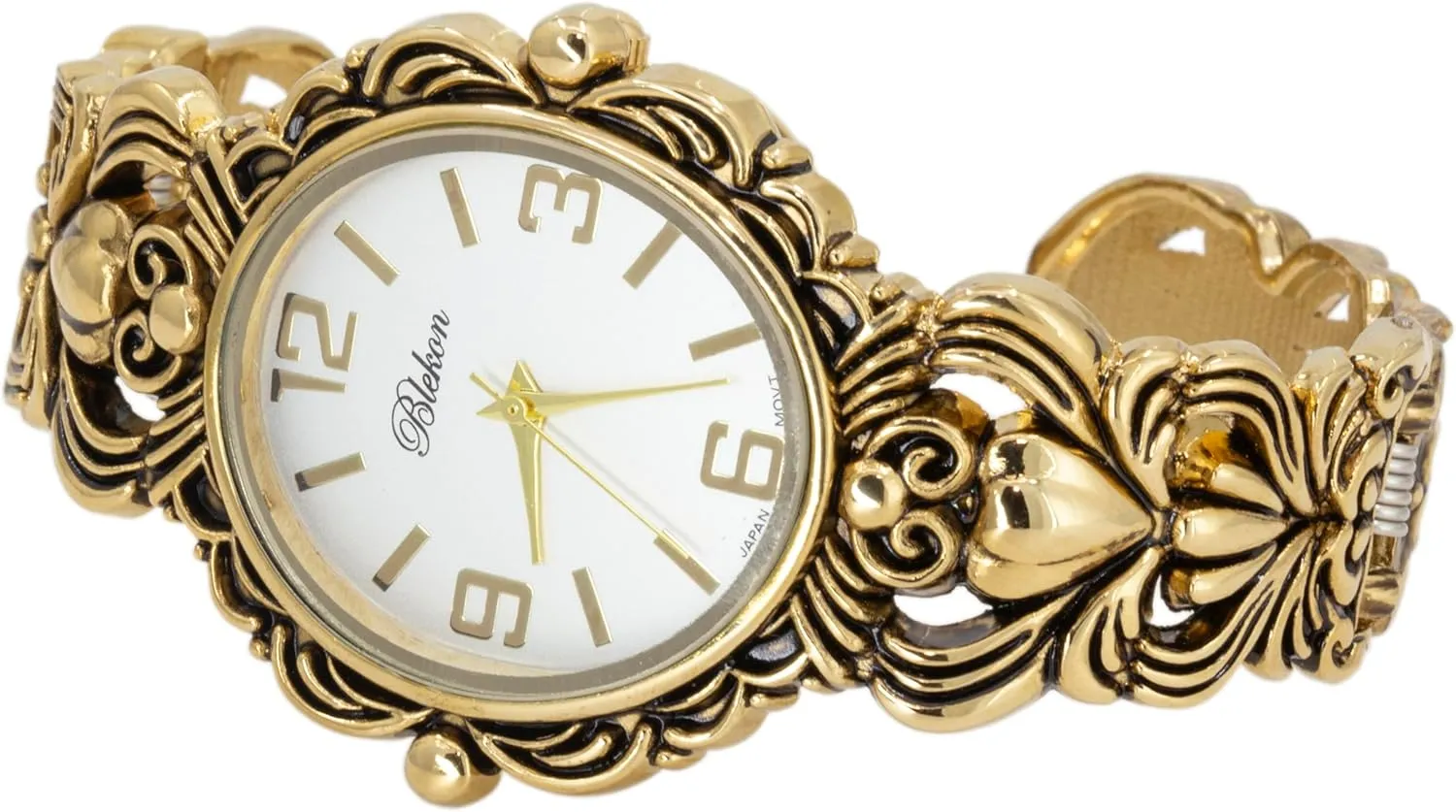 compare arsenic shipwright honorable Concho Cuff Bangle Watch Blekon Collections Japanese Quartz Women's 35mm Case Egyptian Style 