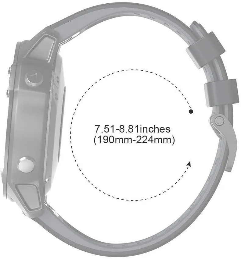 considerable ravine bands For Fenix 8 Watchbands Silicone Sport Watch Strap for Fenix 5/5 Plus/Fenix 6/Fenix 6 Pro/Fenix 7 22mm Smart watch 
